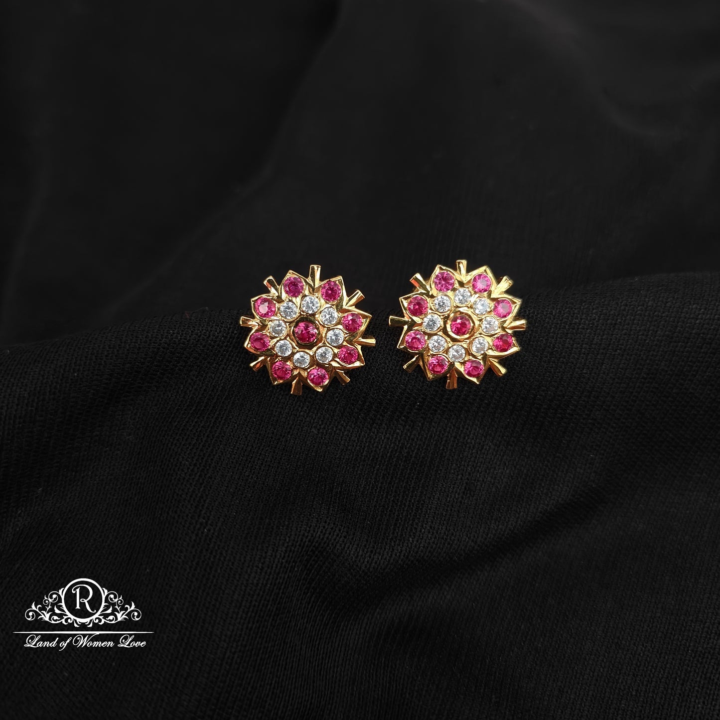 92.5 Silver handmade earrings-RCK311