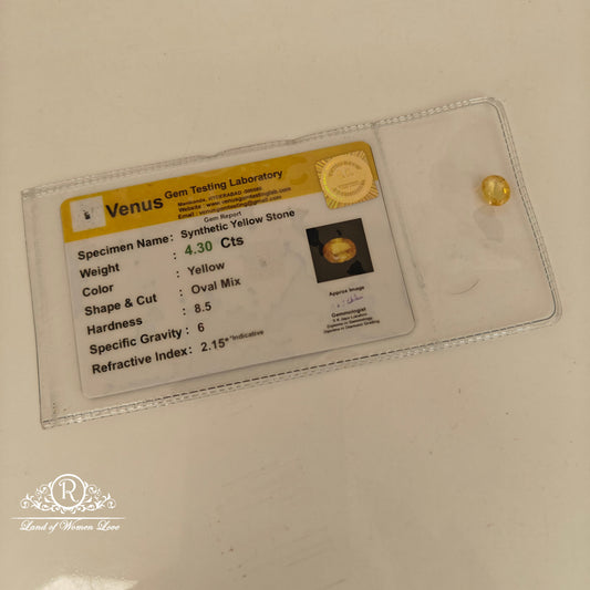 Synthetic yellow stone -RCJM351