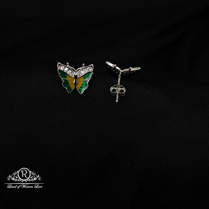 92.5 SILVER KIDS SPECIAL  BUTTERFLY EARRINGS-RCG359-1