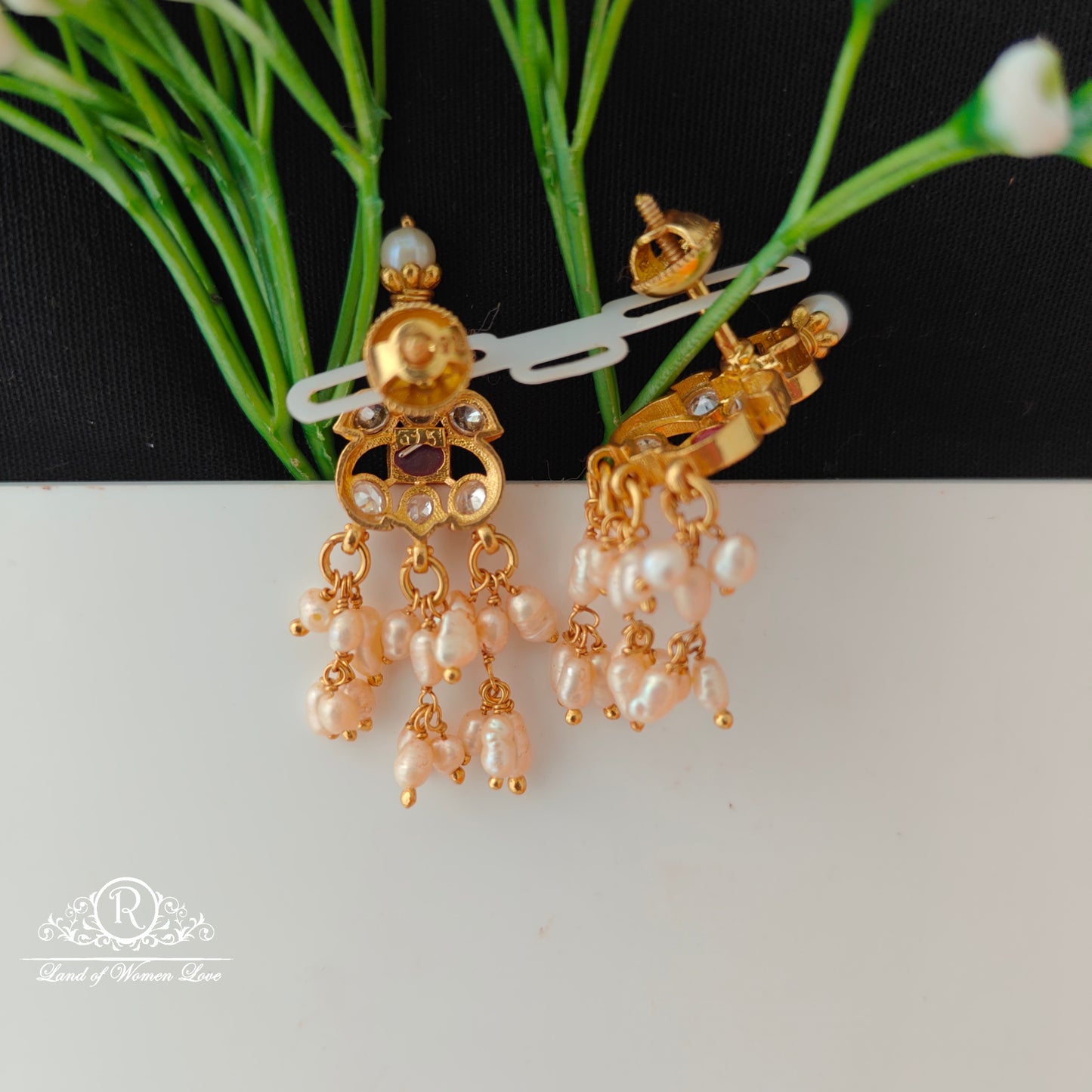 92.5 Silver Guttapusalu Earrings-RCCP509