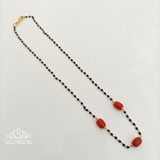 92.5 Silver with gold polish black beads-RCH1290