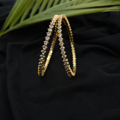 Beautiful bangles collection with white stones "2.6-RCC225