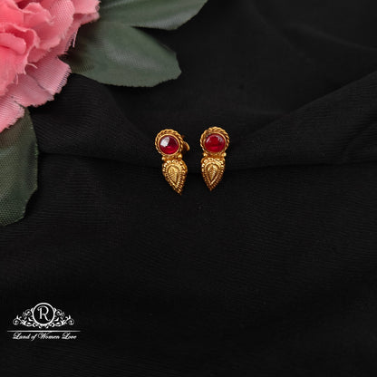 92.5 silver simple and Cute mango design earrings -RCH1012