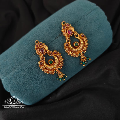 92.5 SILVER CHANDBALI EARRINGS-RCJR1044