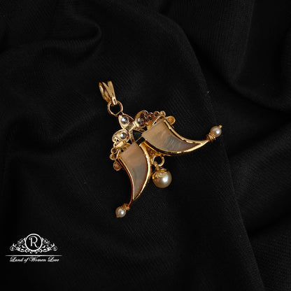 92.5 silver premium narasimha swamy puligoru pendant-RCHD009