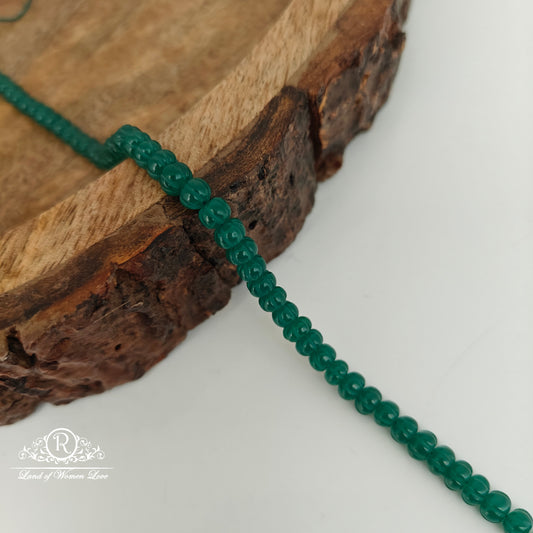 PUMPKIN GREEN BEADS-RCJM101