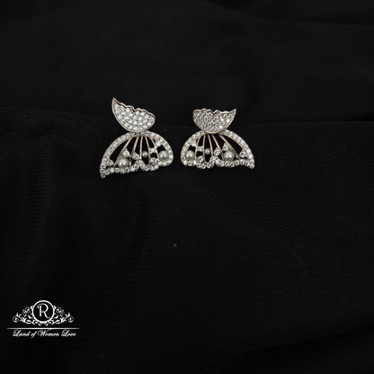 92.5 SILVER BUTTERFLY EARRINGS-RCG304