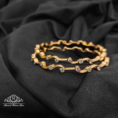 92.5 silver white stone bangles-RCM1628