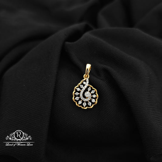 92.5 Silver diamond finishing Locket -RCR199