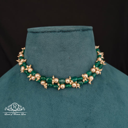 GREEN BERADS 2 LINES CHAIN-RCH1113