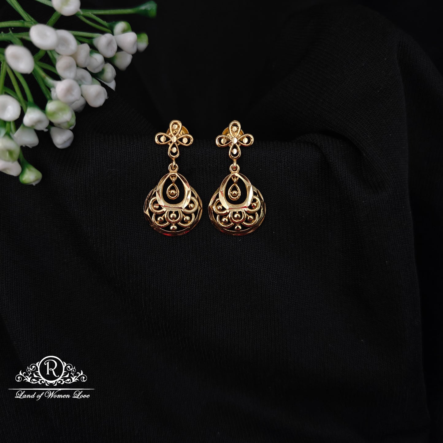 92.5 SILVER TURKSHY MODEL EARRINGS-RCM1399