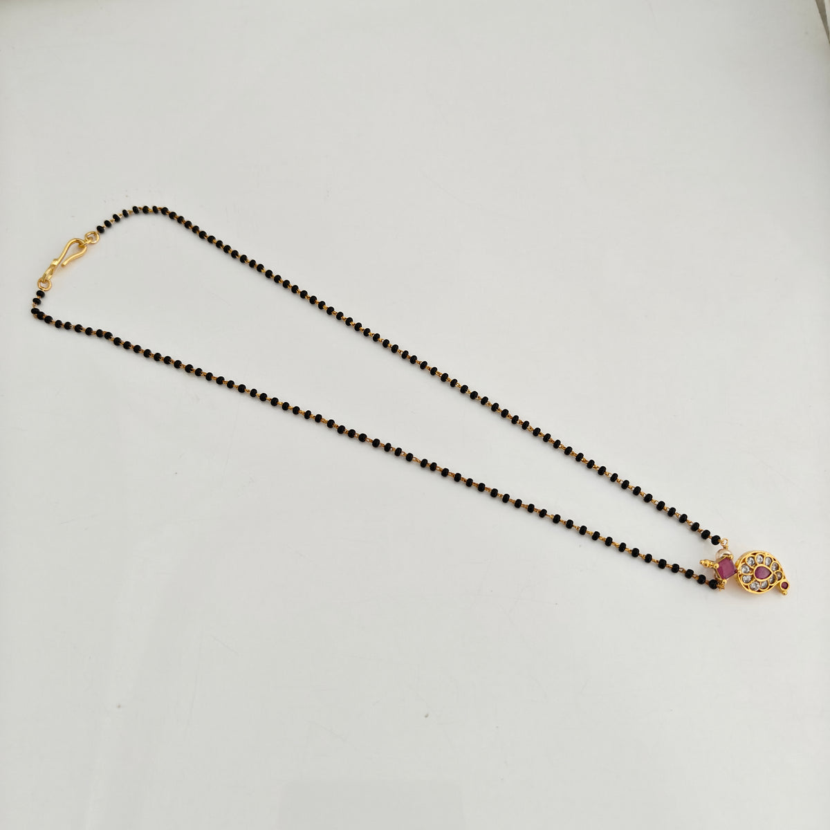 92.5-silver-with-gold-polish-black beads-RCH1352