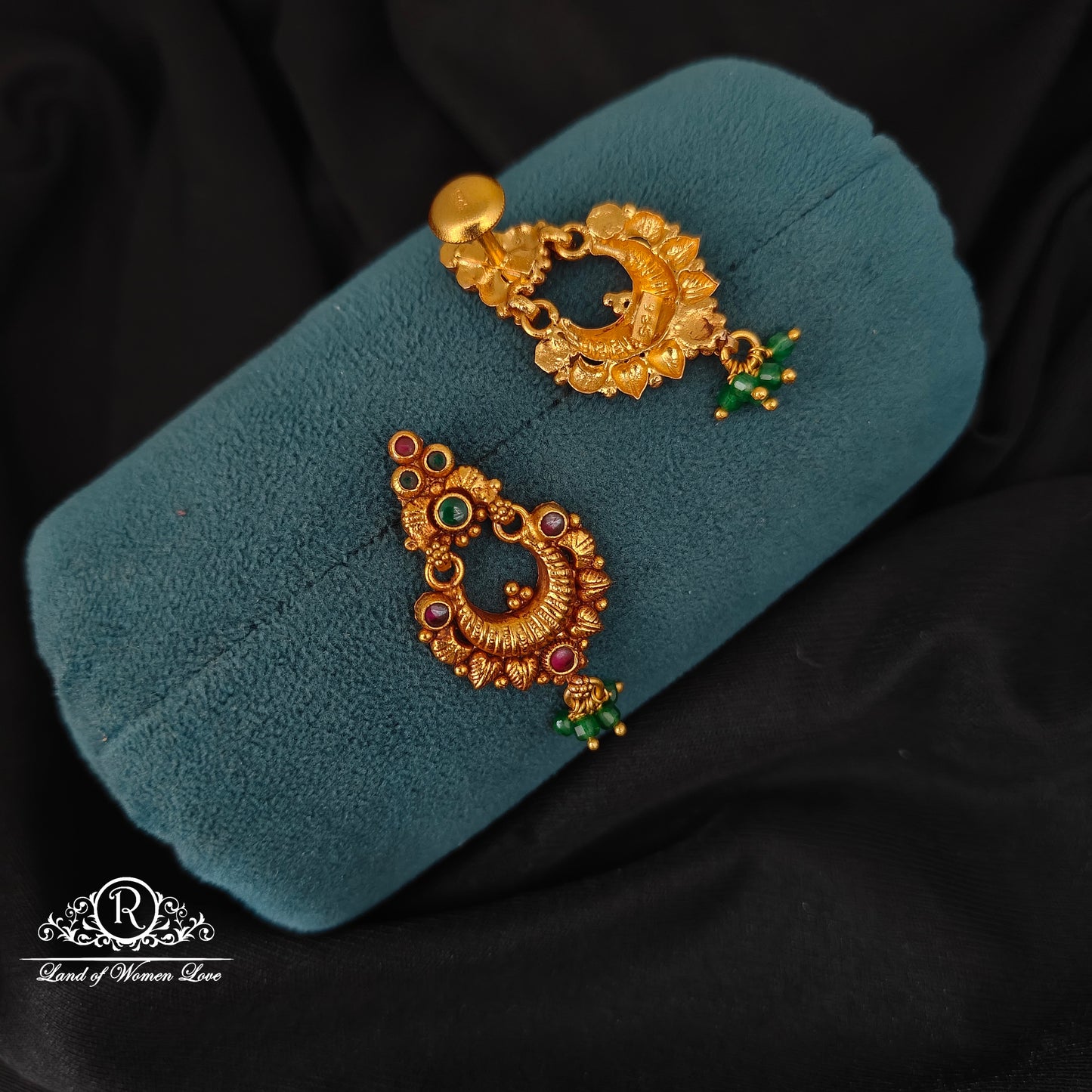 92.5 SILVER CHANDBALI EARRINGS-RCJR1043