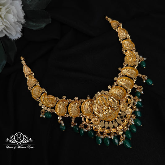 92.5 SILVER LAKSHMI DEVI NECKLACE-RCHD015