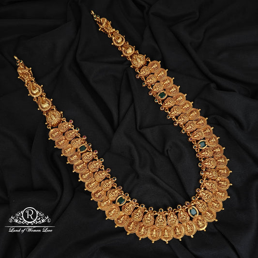 92.5-SILVER LAKSHMI DEVI WITH PEACOCK DESGIN KASUHARAM-RCZ950