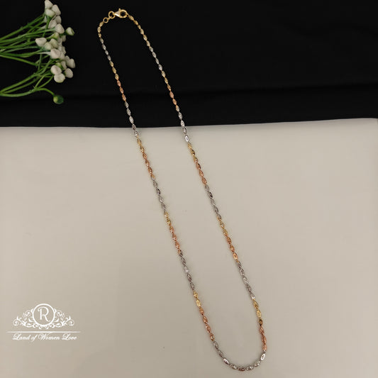 92.5 SILVER THREE TONE CHAIN-RCG359