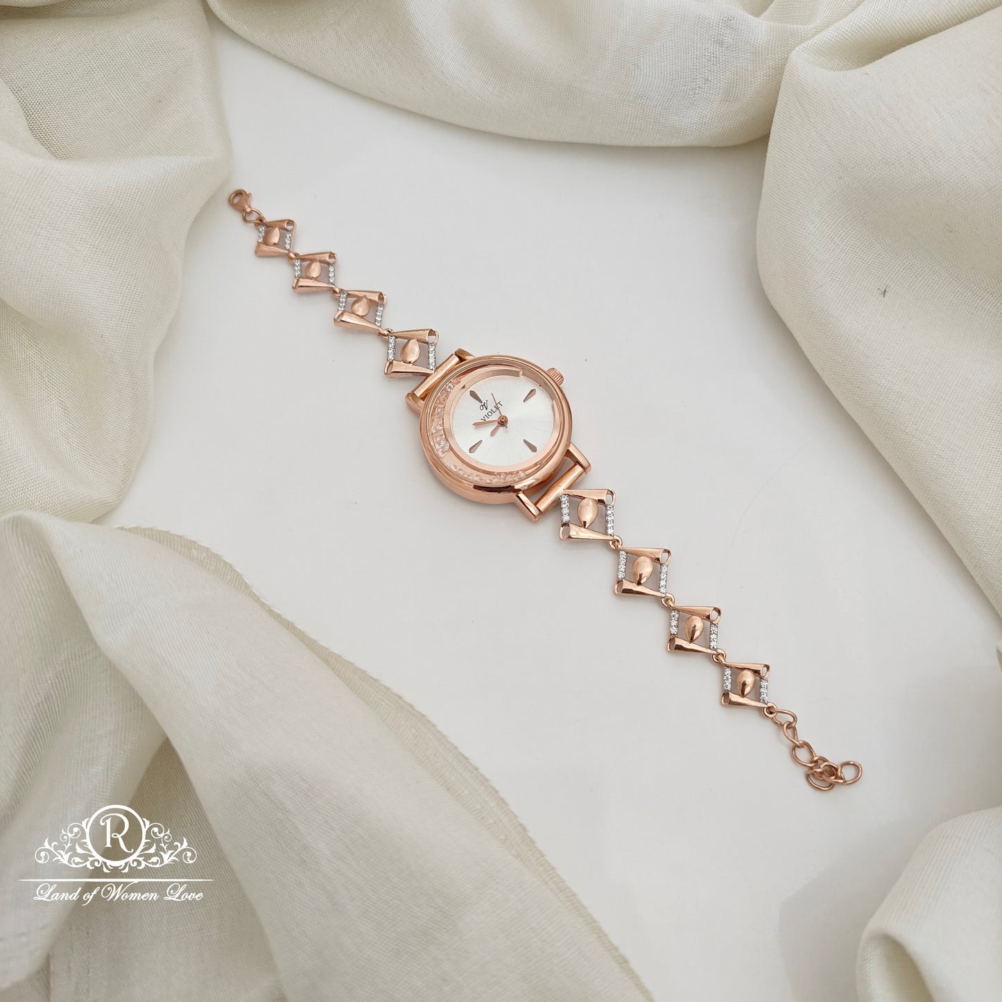 92.5 silver rosegold polish watch -RCBD01