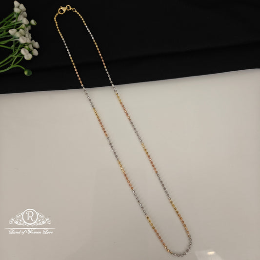 92.5 SILVER THREE TONE CHAIN-RCG359-2