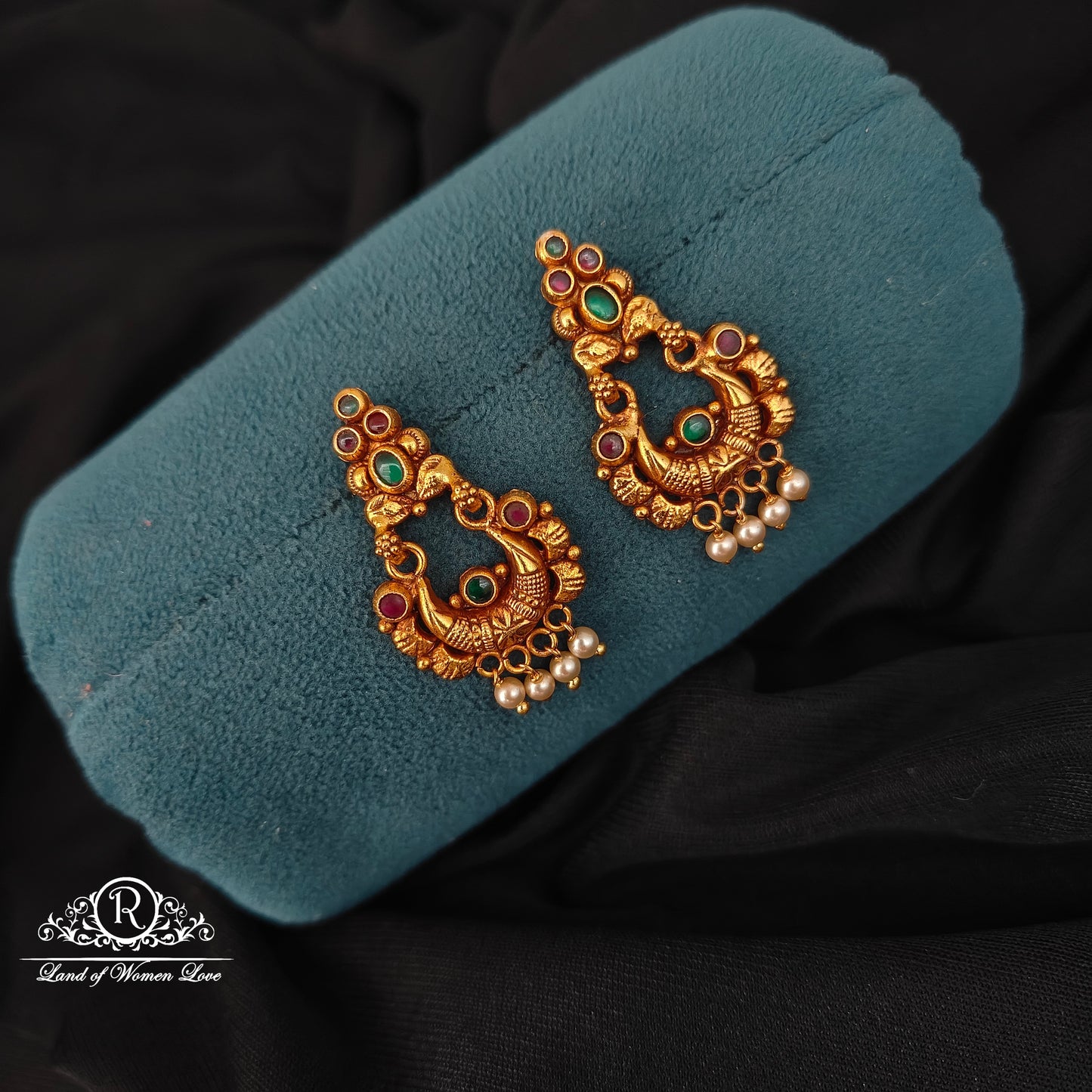 92.5 SILVER CHANDBALI EARRINGS-RCJR1035