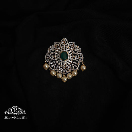 92.5 SILVER DIAMOND FINISHING PENDANT-RCM1462