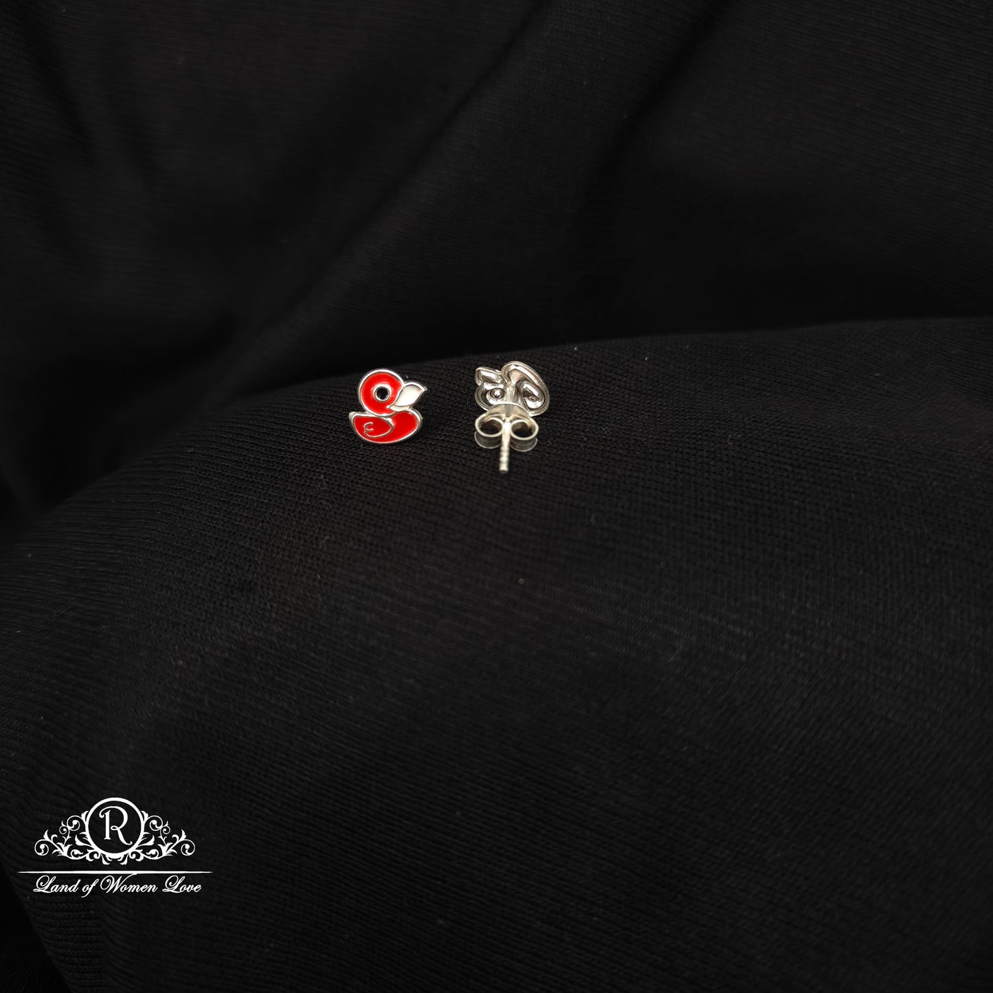 92.5 silver duck design kids earrings -RCHS33-11