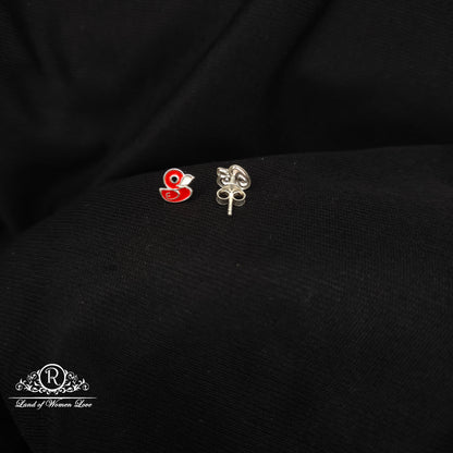 92.5 silver duck design kids earrings -RCHS33-11