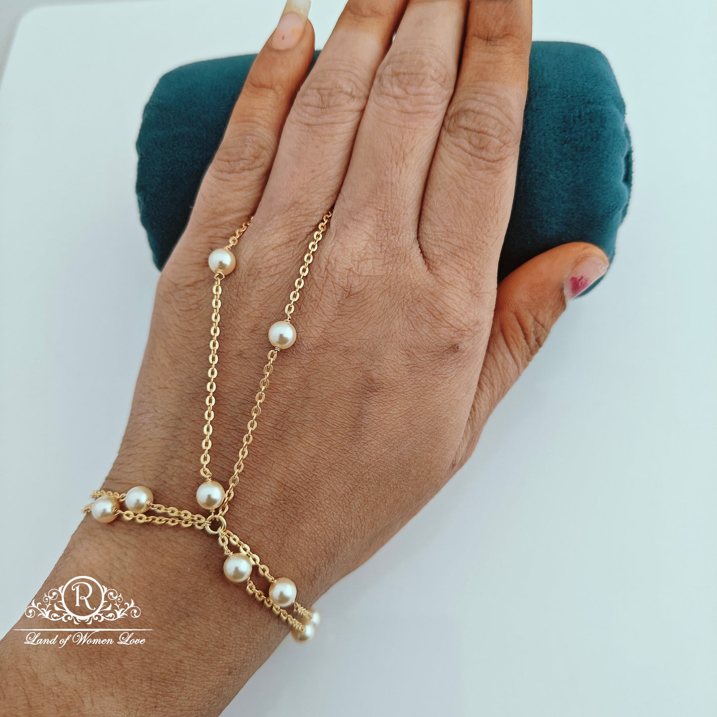 92.5 Silver with gold polish Bracelet -RCH310