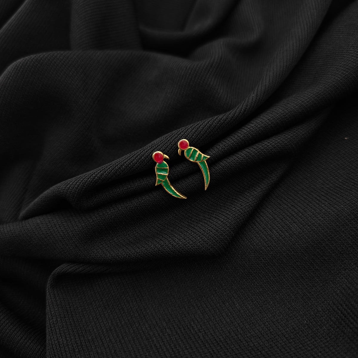92.5 silver parrot design earrings -RCKJ02