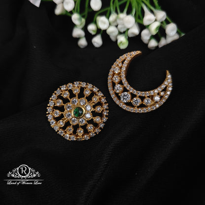 92.5 silver simple and Cute suryachandra hair accessories -RCL77