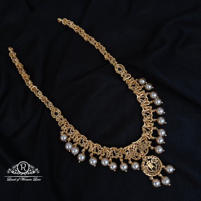 92.5-SILVER-CZ STONE NECKLACE-RCM1556