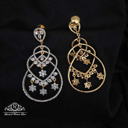 92.5 SILVER STONE EARRINGS-RCHD069