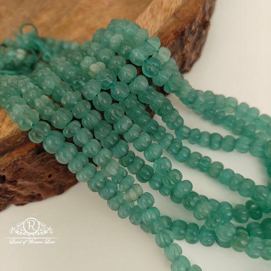 PUMPKIN GREEN BEADS-RCJM113