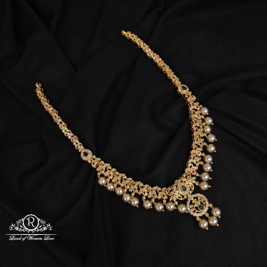 92.5-SILVER-CZ STONE NECKLACE-RCM1556