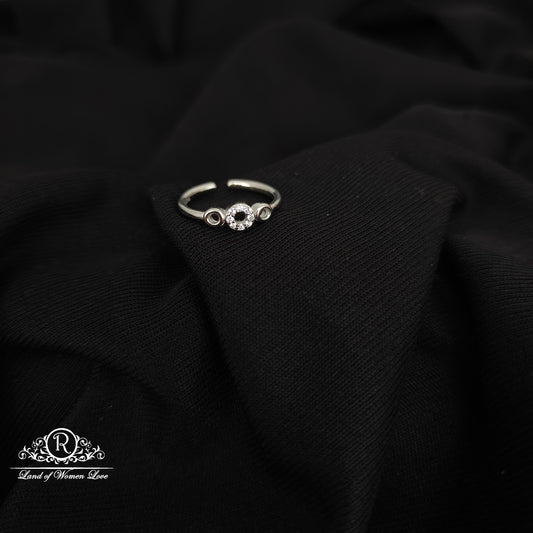 92.5 SILVER ADJUSTABLE FINGER RINGS-RCH1092