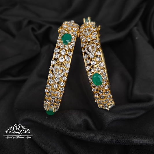 92.5 SILVER DIAMOND FINISHING BANGLES-RCZP04