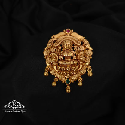 92.5-SILVER LAKSHMI DEVI PENDANT-RCZ984