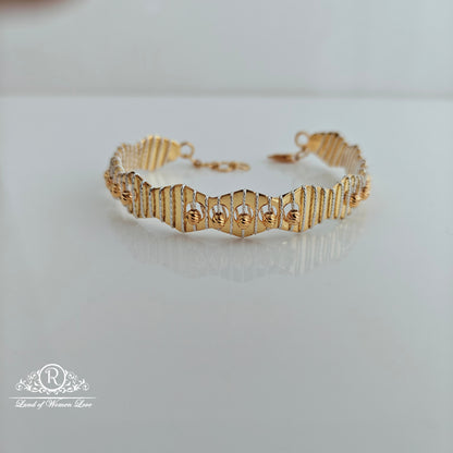 92.5 silver 2 tone italian Bracelet-RCMC008