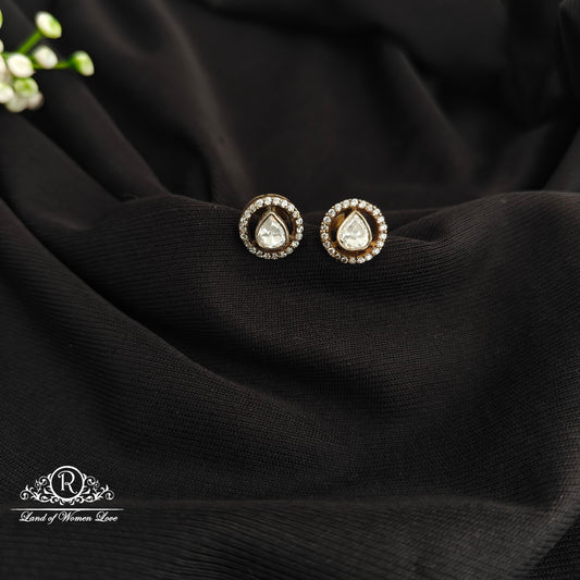 92.5 Silver Mossinatie Earrings-RCSB025