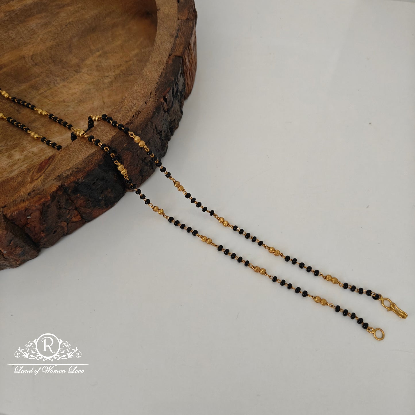 Silver Black Beads-S141