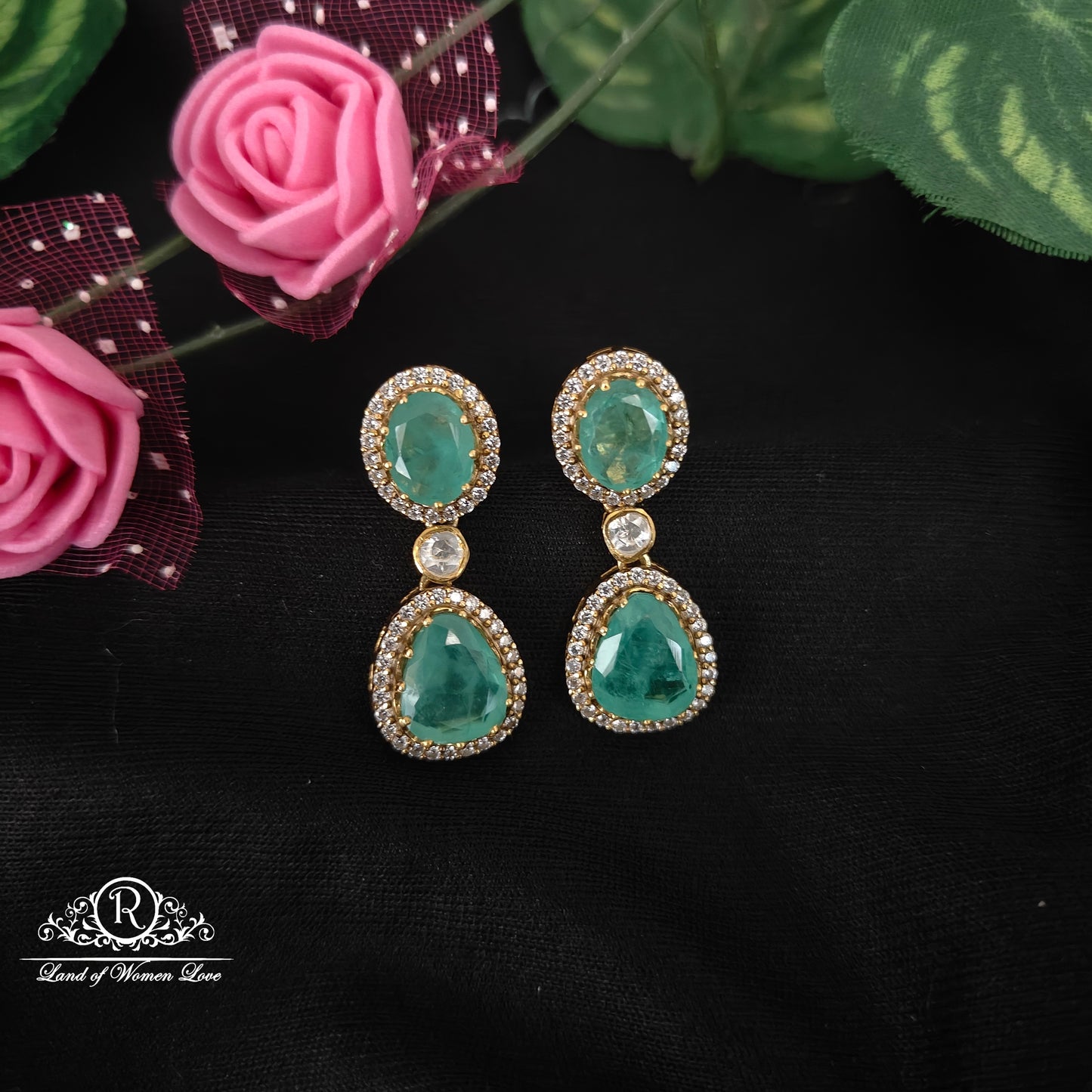 92.5-SILVER MOISSANITE EARRINGS-RCMJ195