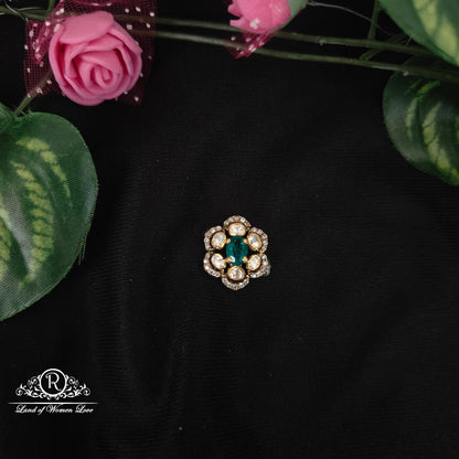 92.5-SILVER MOISSANITE SIDE LOCKET-RCMJ189