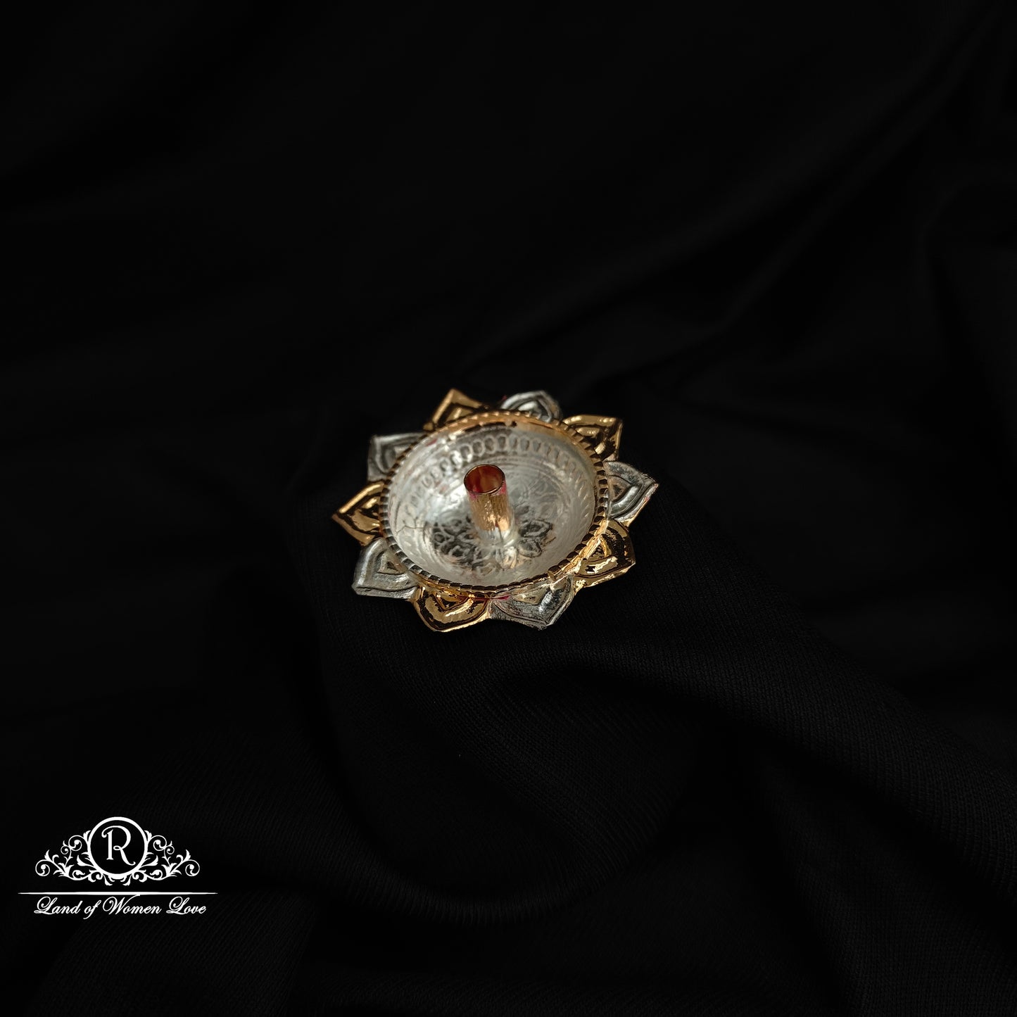 SILVER  POOJA DIYA-RCRS011