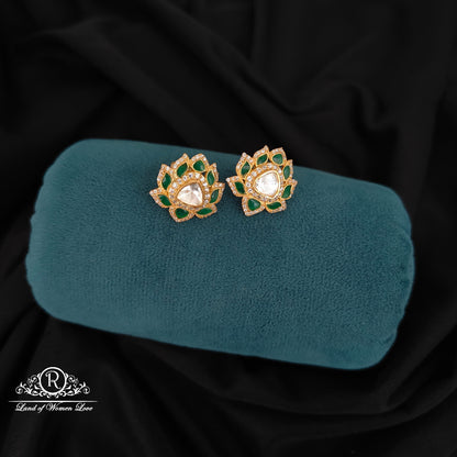 92.5 SILVER MOSSINATE EARRINGS-RCNJ08