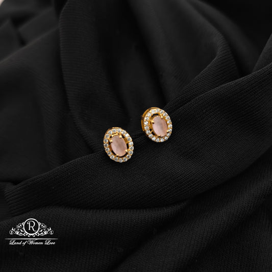 92.5 Silver with gold polish  Earrings-RCH1307