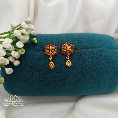 92.5 Silver Small Earrings-RCR054