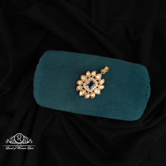 92.5 silver mossinate  locket -RCJN005