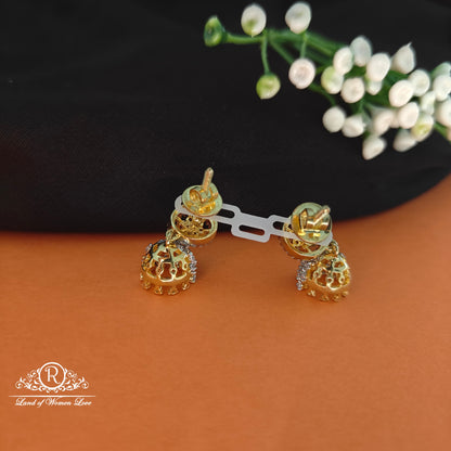 92.5 SILVER Diamond Finishing Earrings-RCCP100-1