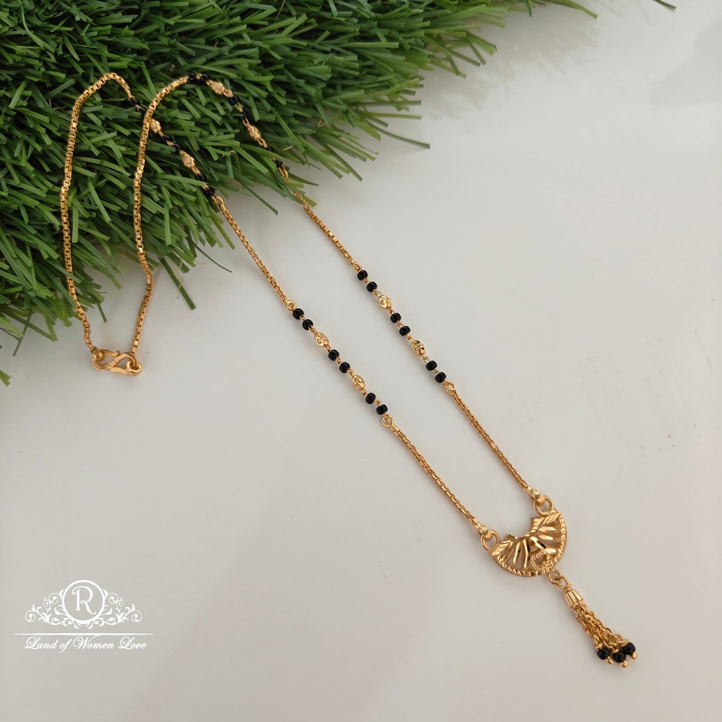 92.5 silver black beads with chain model-RCDS0660