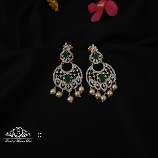 92.5 silver simple and Cute  earrings-RCM091247