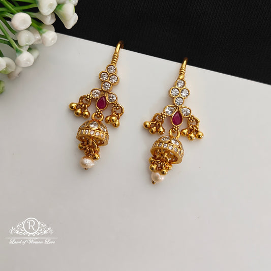 92.5 Silver Hook Model earrings-RCCP496
